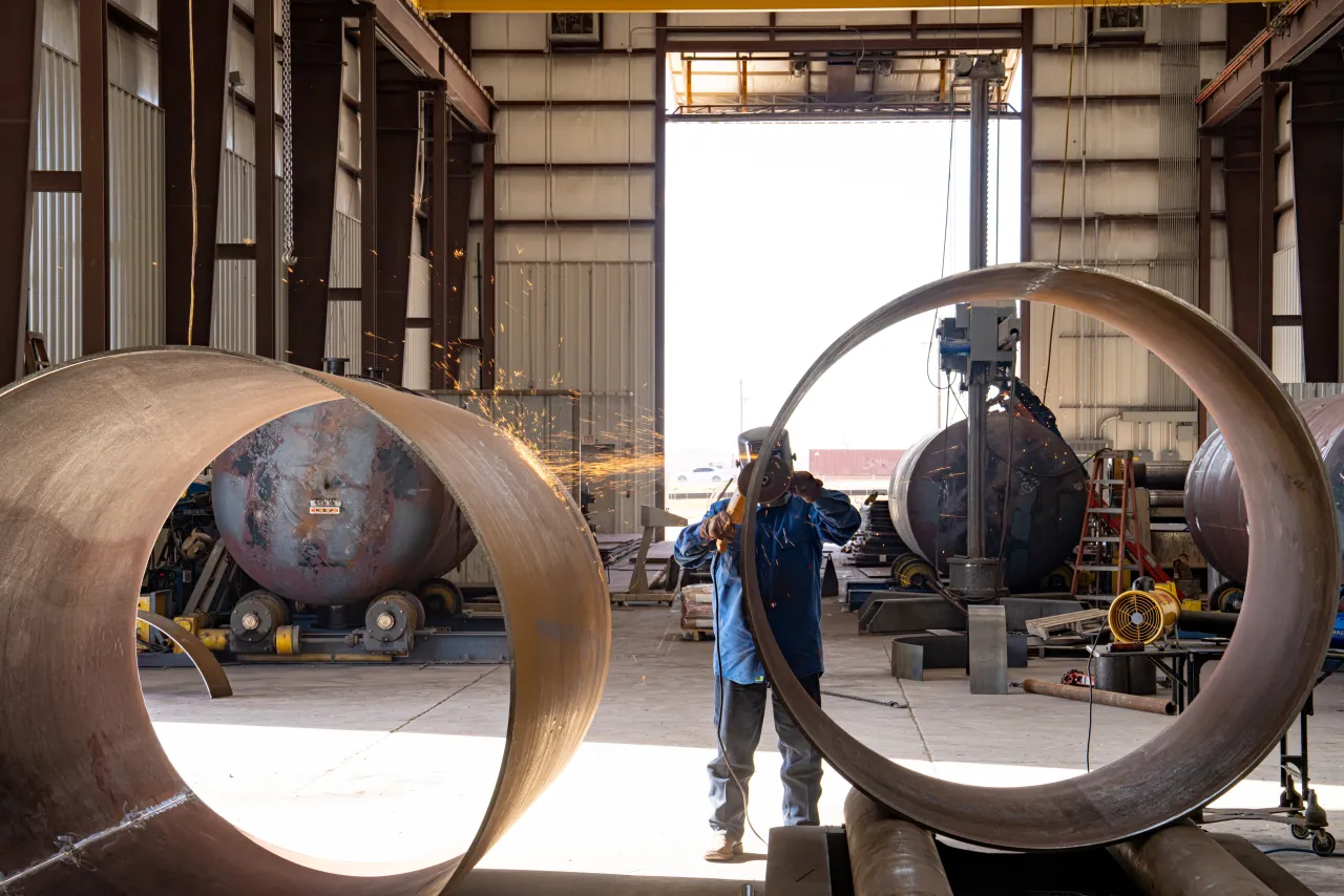 Viking specialty pressure vessels fabrication at the Odessa shop