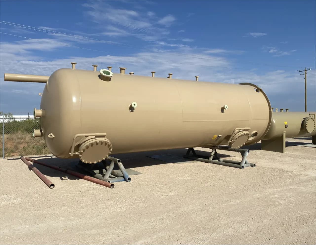 Viking heater treater vessel built at the Odessa facility